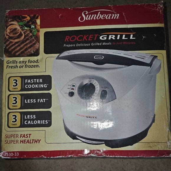 Sunbeam Kitchen Sunbeam Rocket Grill Indoor Grill With 48 Pouches
